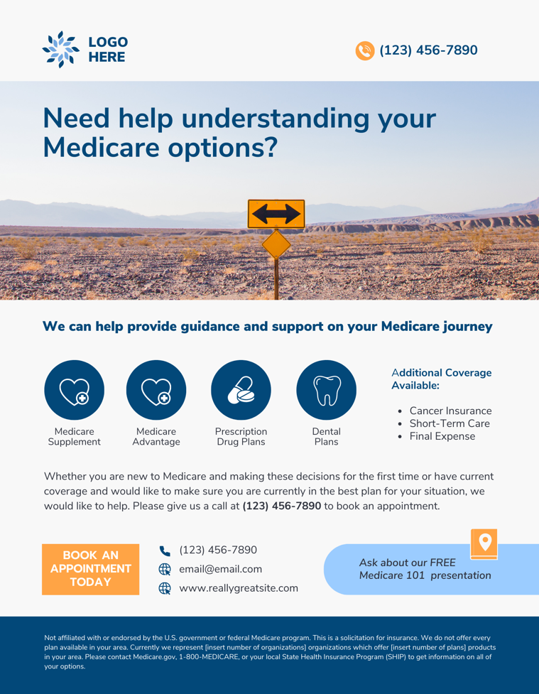 Customized Promotional Medicare Flyers